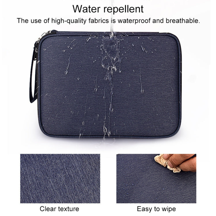 SM01 Multi-function Waterproof Double Layer Data Cable Earphone U Disk Digital Accessories Storage Bag, Size: L