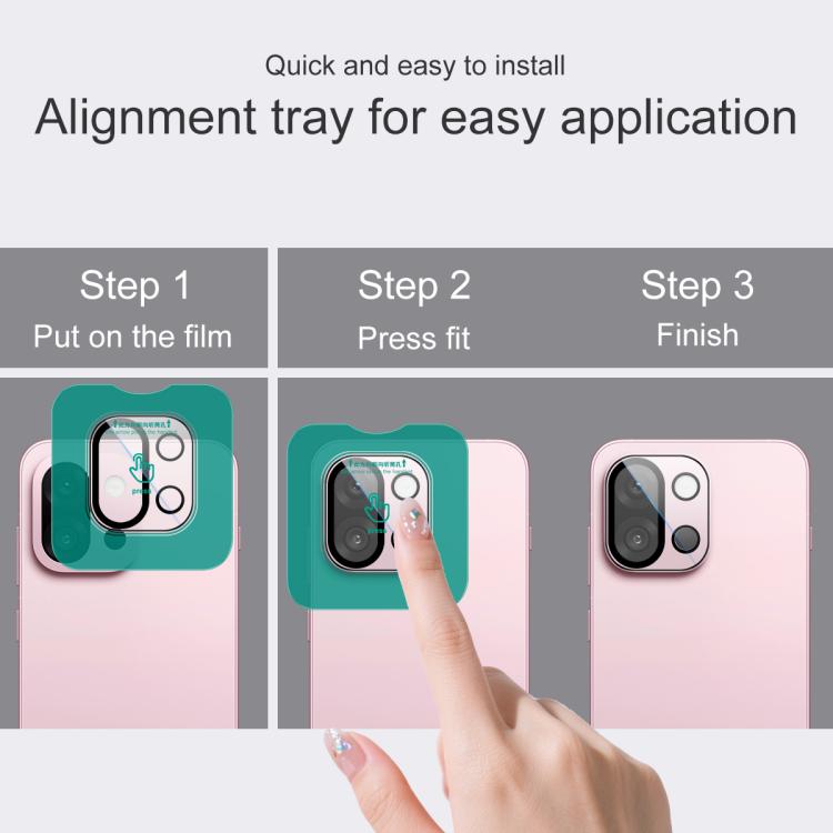 For OnePlus 13T imak HD Glass Rear Camera Lens Film, Self-positioning Version