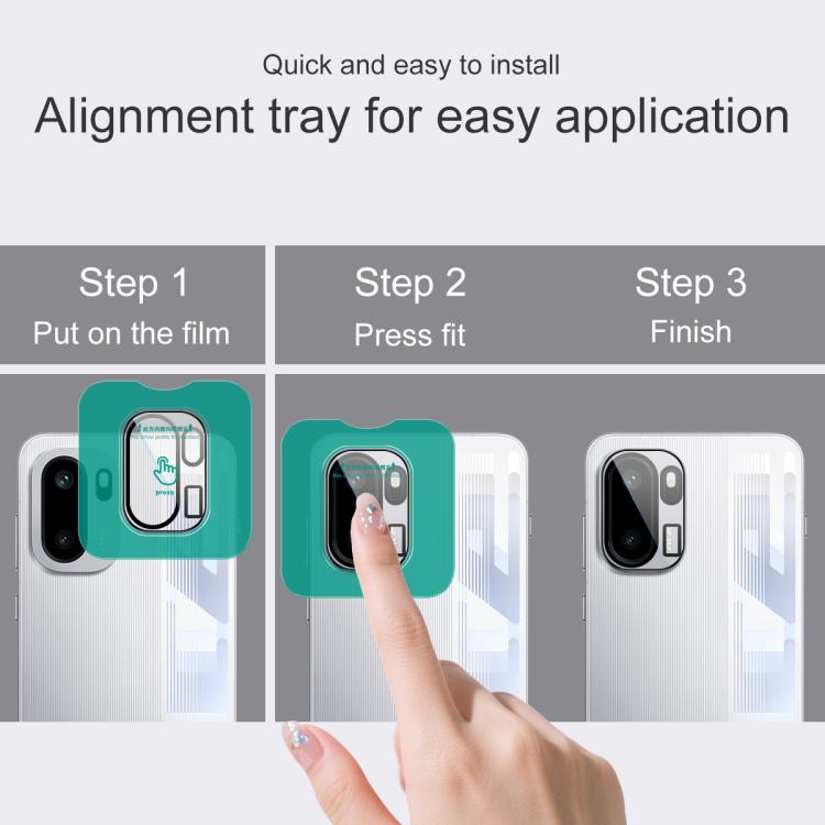 For OnePlus Ace 6 imak HD Glass Rear Camera Lens Film, Self-positioning Version
