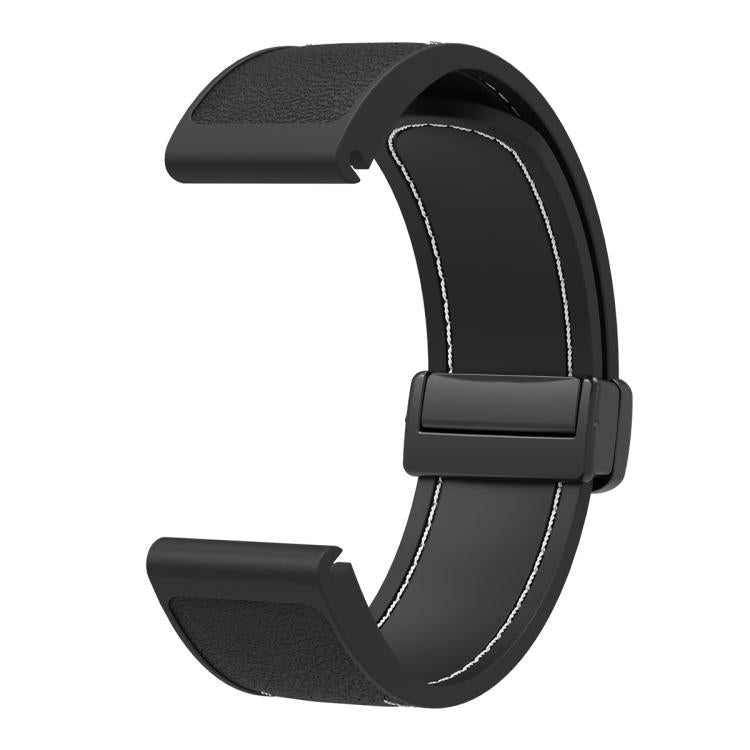 For Garmin 26mm Folding Magnetic Buckle Quick Release Silicone Watch Band