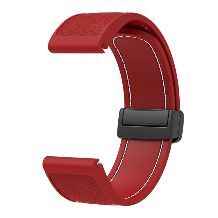 For Garmin 26mm Folding Magnetic Buckle Quick Release Silicone Watch Band