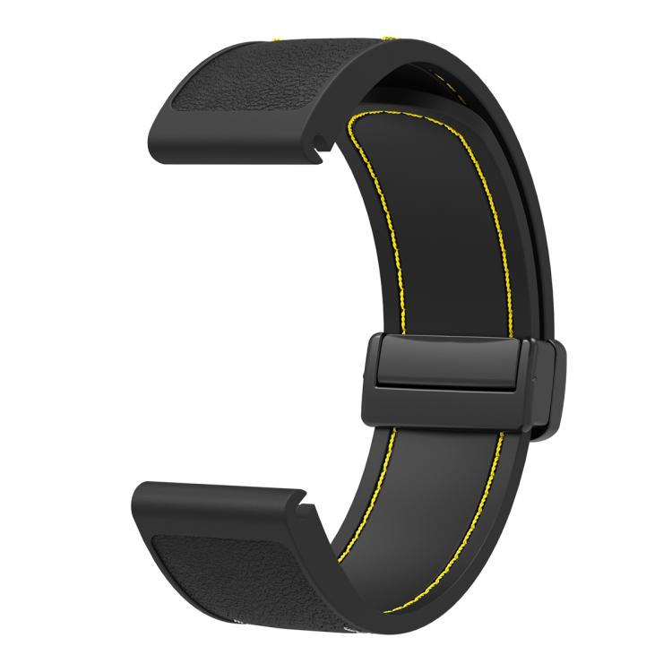For Garmin 26mm Folding Magnetic Buckle Quick Release Silicone Watch Band