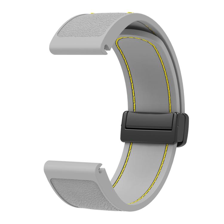 For Garmin 26mm Folding Magnetic Buckle Quick Release Silicone Watch Band