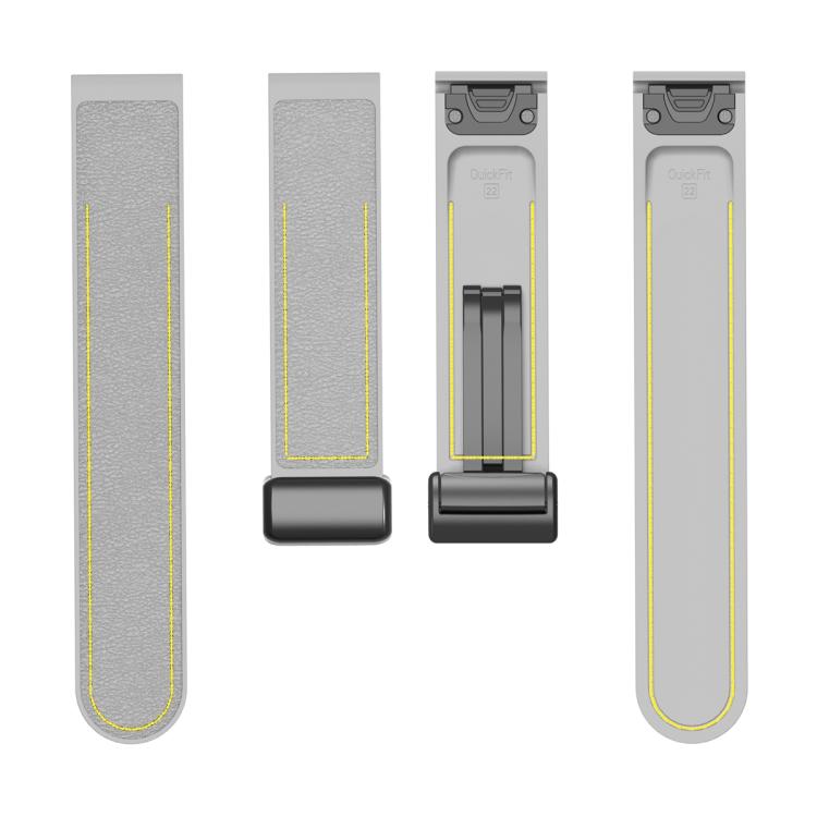 For Garmin 26mm Folding Magnetic Buckle Quick Release Silicone Watch Band