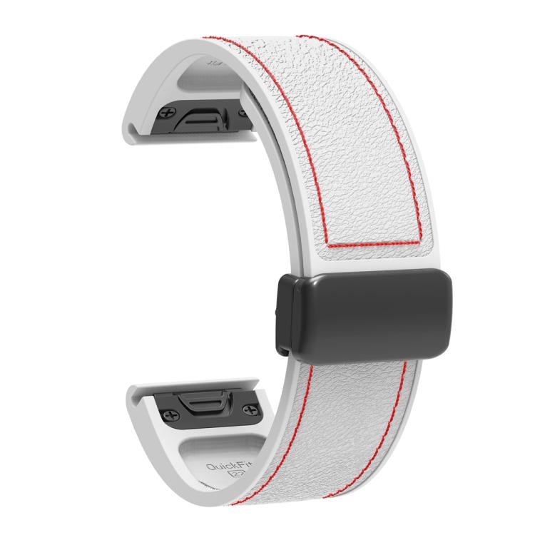 For Garmin 26mm Folding Magnetic Buckle Quick Release Silicone Watch Band