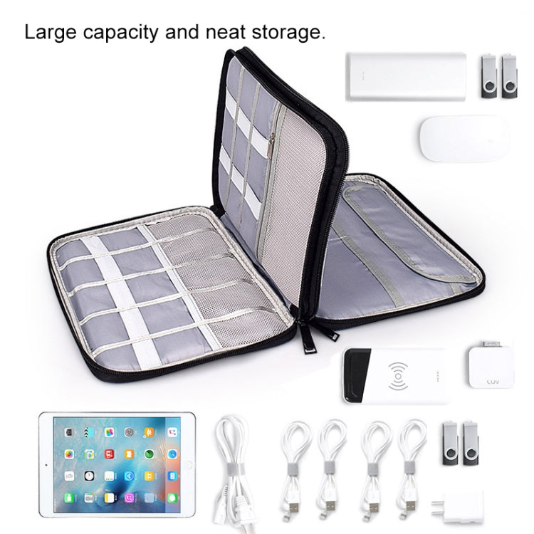 SM01 Multi-function Waterproof Double Layer Data Cable Earphone U Disk Digital Accessories Storage Bag, Size: S