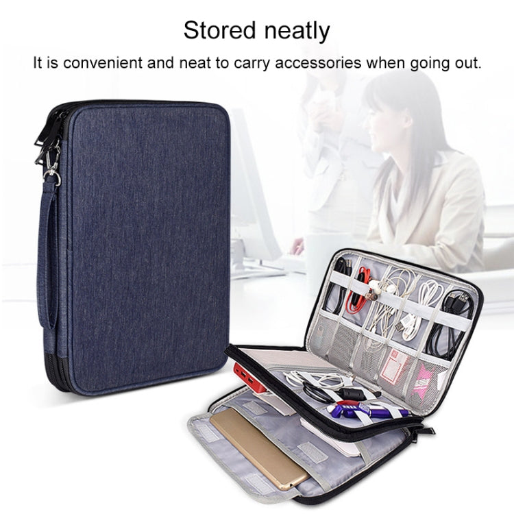 SM01 Multi-function Waterproof Double Layer Data Cable Earphone U Disk Digital Accessories Storage Bag, Size: S
