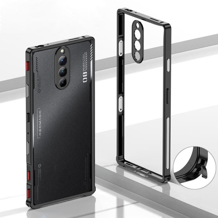 For ZTE nubia RedMagic 8 Pro Metal Frame Heat Dissipation Phone Case with Camera Guard Ring