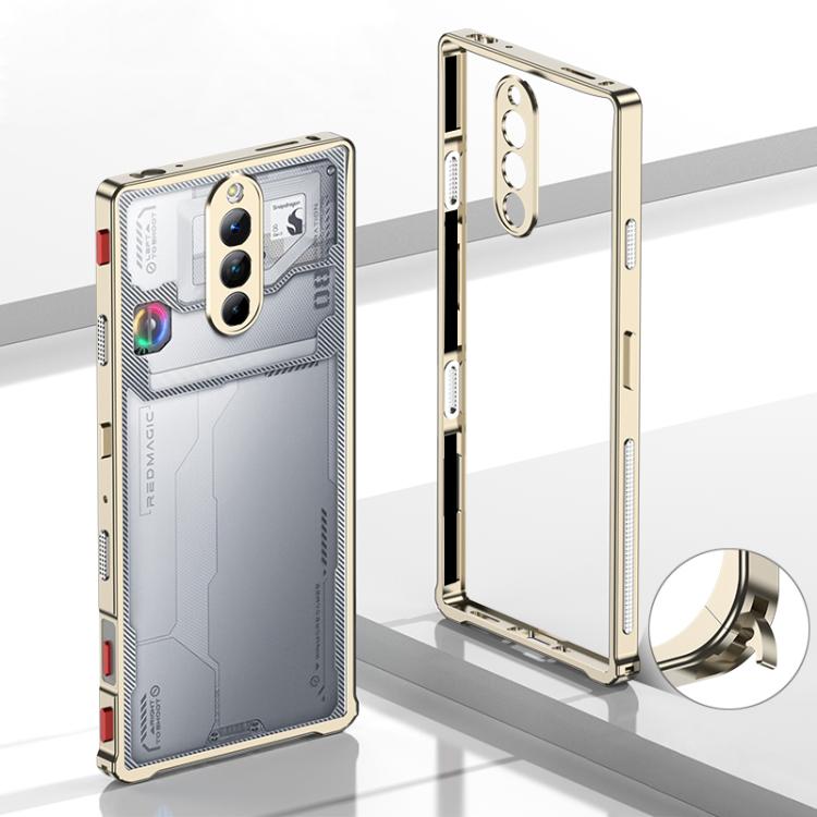 For ZTE nubia RedMagic 8 Pro Metal Frame Heat Dissipation Phone Case with Camera Guard Ring