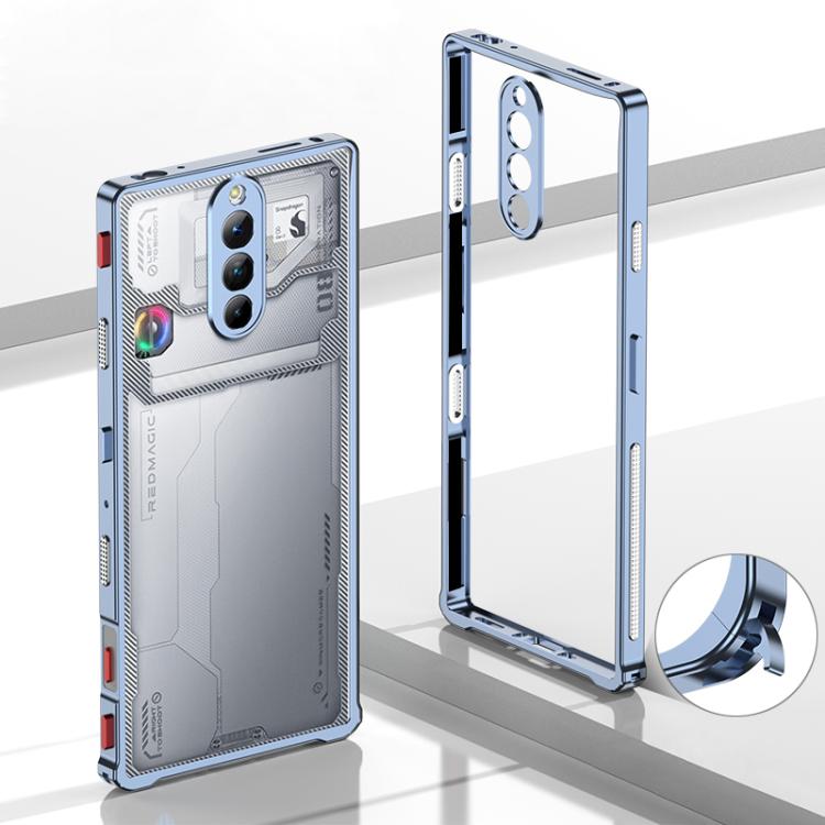 For ZTE nubia RedMagic 8 Pro Metal Frame Heat Dissipation Phone Case with Camera Guard Ring