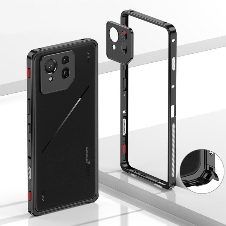 For Asus ROG Phone 9 / 9 Pro Metal Frame Heat Dissipation Phone Case with Camera Guard Ring