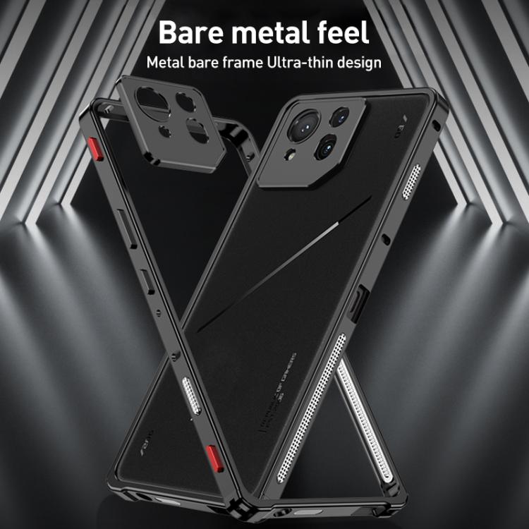 For Asus ROG Phone 9 / 9 Pro Metal Frame Heat Dissipation Phone Case with Camera Guard Ring
