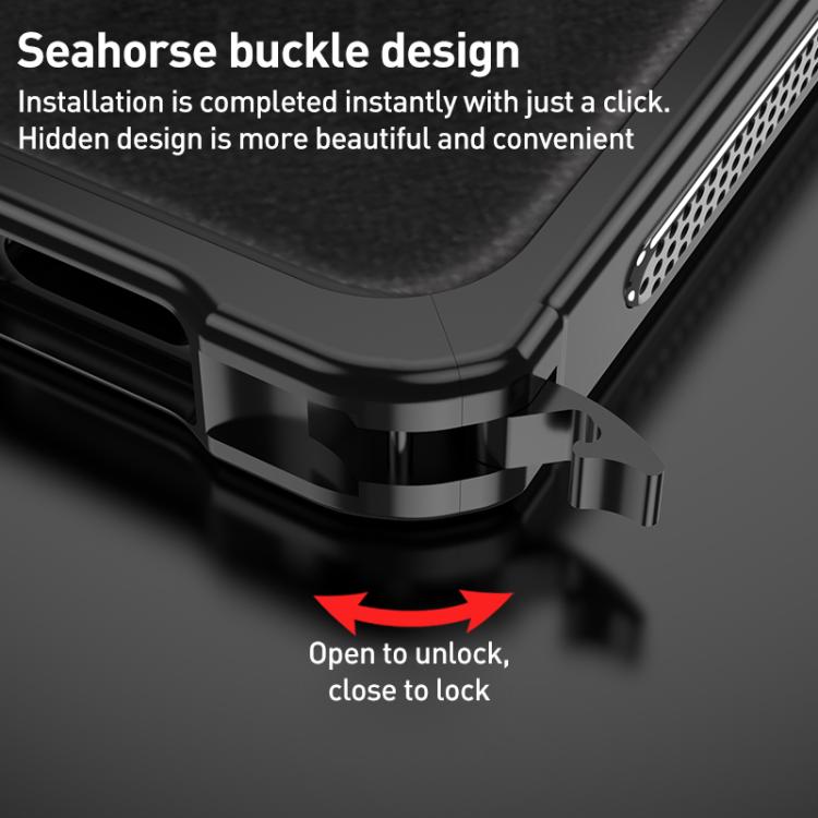 For Asus ROG Phone 9 / 9 Pro Metal Frame Heat Dissipation Phone Case with Camera Guard Ring