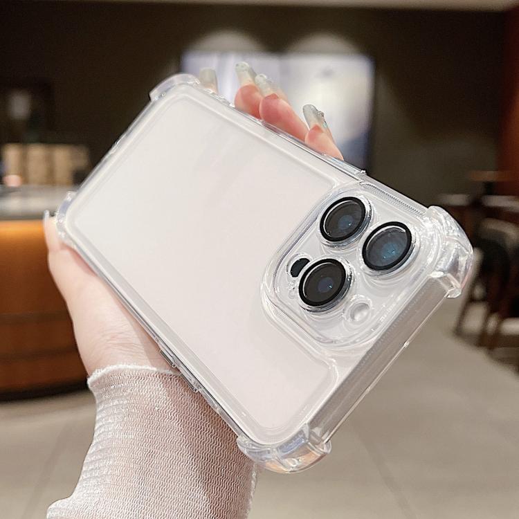 For iPhone 11 Pro Electroplating Space TPU Four-corner Shockproof Phone Case with Lens Film