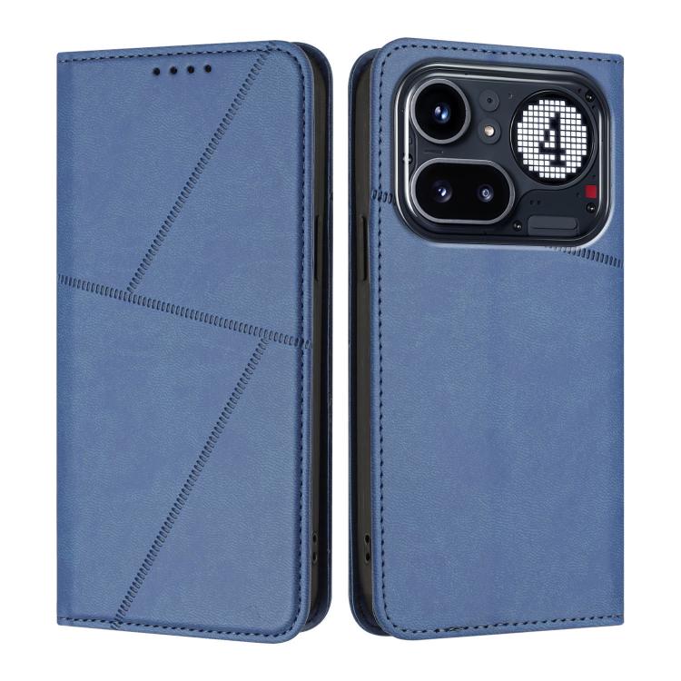 For Nothing Phone 4a Pro Strong Magnetic Frosted Flip Leather Phone Case