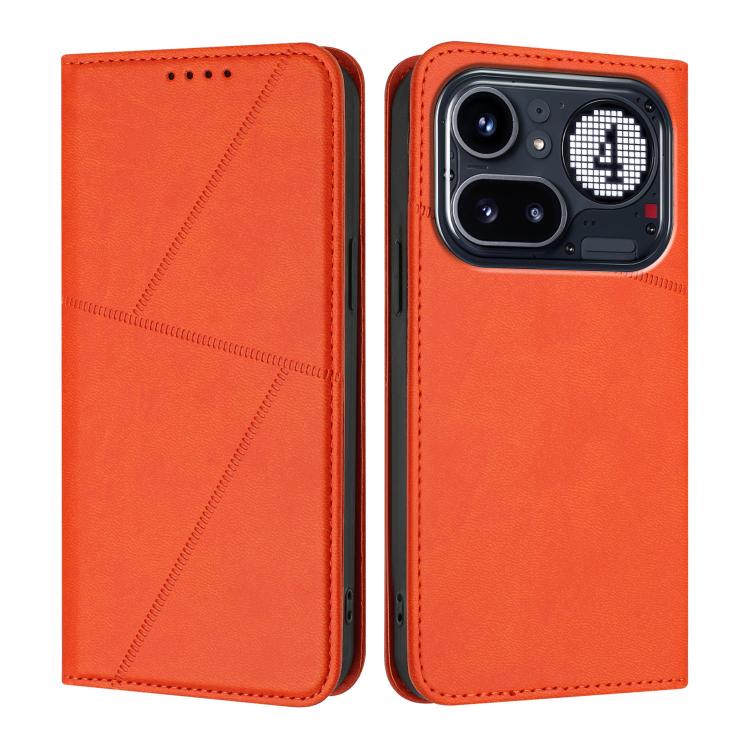 For Nothing Phone 4a Pro Strong Magnetic Frosted Flip Leather Phone Case