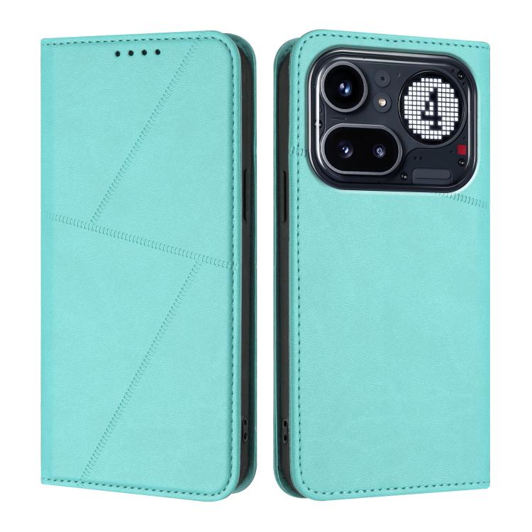 For Nothing Phone 4a Pro Strong Magnetic Frosted Flip Leather Phone Case