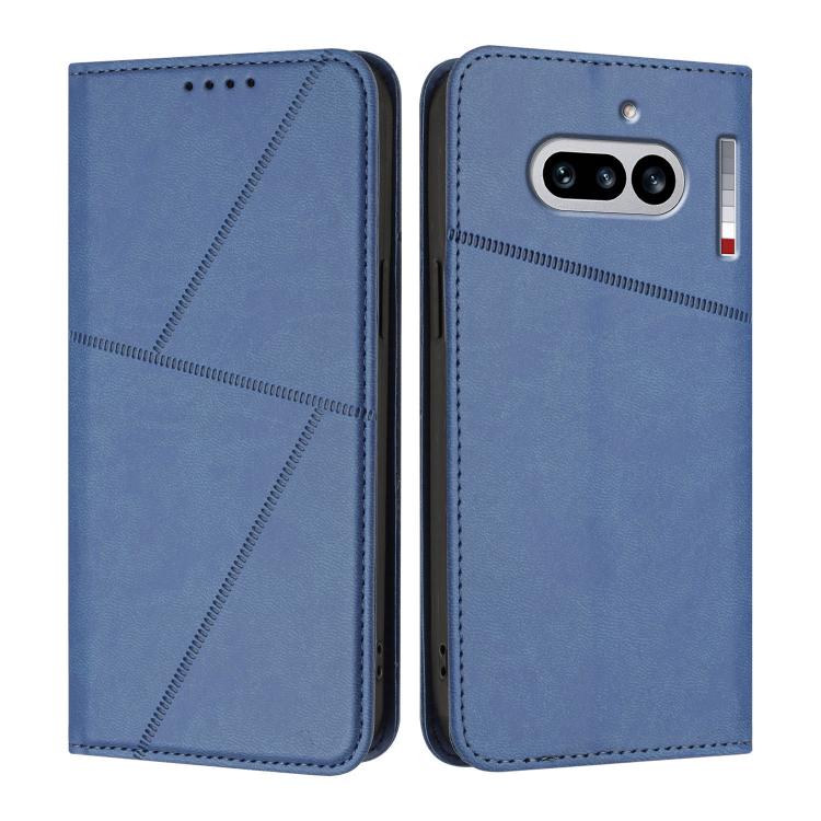For Nothing Phone 4a Strong Magnetic Frosted Flip Leather Phone Case