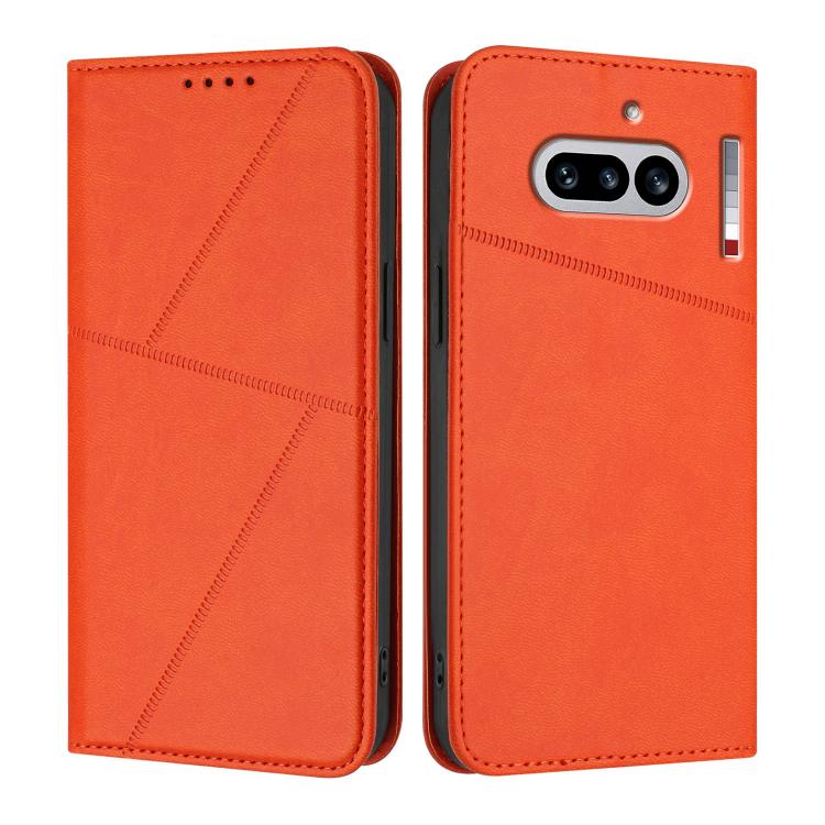 For Nothing Phone 4a Strong Magnetic Frosted Flip Leather Phone Case