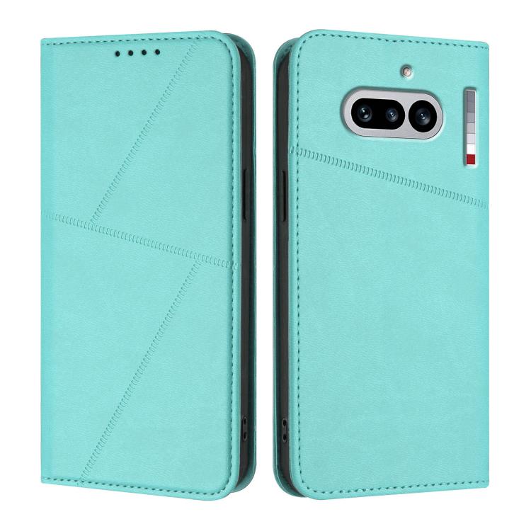 For Nothing Phone 4a Strong Magnetic Frosted Flip Leather Phone Case