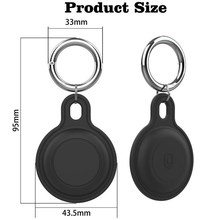 For AirTag 2nd Gen / AirTag 1st Gen IP68 Waterproof Protective Case with Keychain