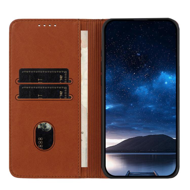 For iPhone 15 Pro Max Strong Magnetic Frosted Flip Leather Phone Case