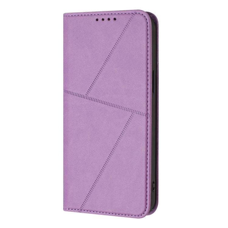 For iPhone 15 Strong Magnetic Frosted Flip Leather Phone Case