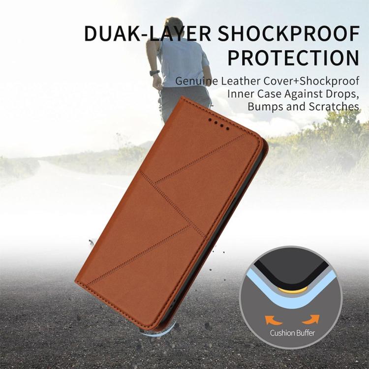 For iPhone 17 Pro Strong Magnetic Frosted Flip Leather Phone Case