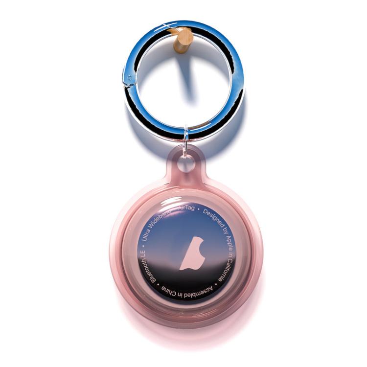 For AirTag 2nd Gen / AirTag 1st Gen TPU Waterproof Protective Case with Keychain