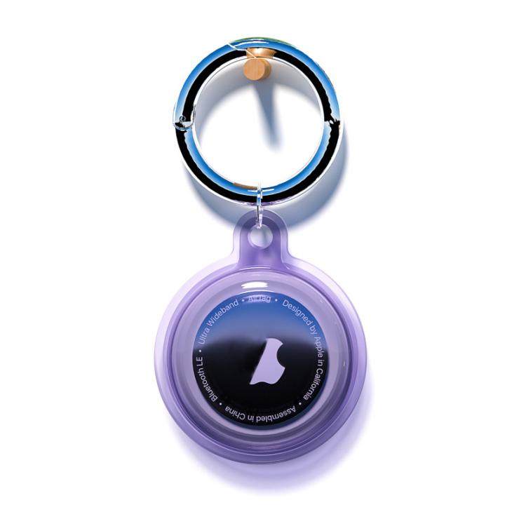 For AirTag 2nd Gen / AirTag 1st Gen TPU Waterproof Protective Case with Keychain
