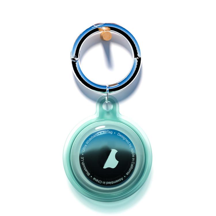For AirTag 2nd Gen / AirTag 1st Gen TPU Waterproof Protective Case with Keychain