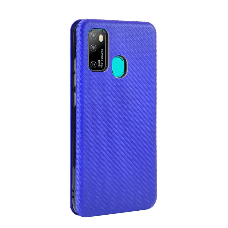 For Ulefone Note 9P Carbon Fiber Texture Horizontal Flip TPU + PC + PU Leather Case with Card Slot