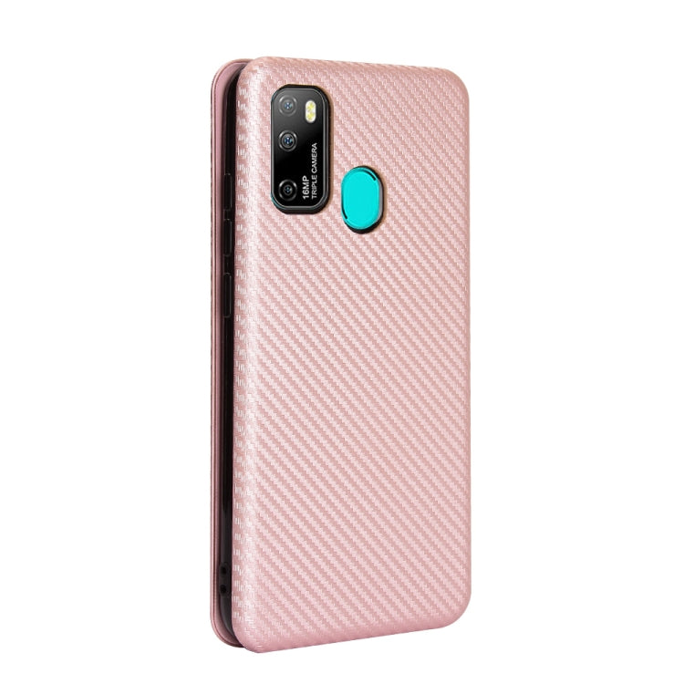 For Ulefone Note 9P Carbon Fiber Texture Horizontal Flip TPU + PC + PU Leather Case with Card Slot