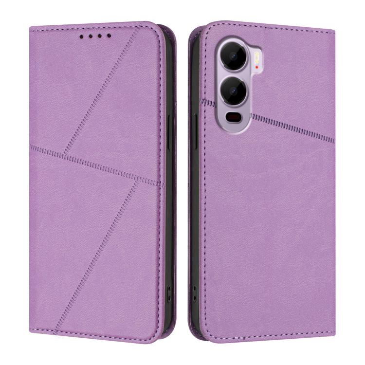 For Itel City 200 4G Strong Magnetic Frosted Flip Leather Phone Case
