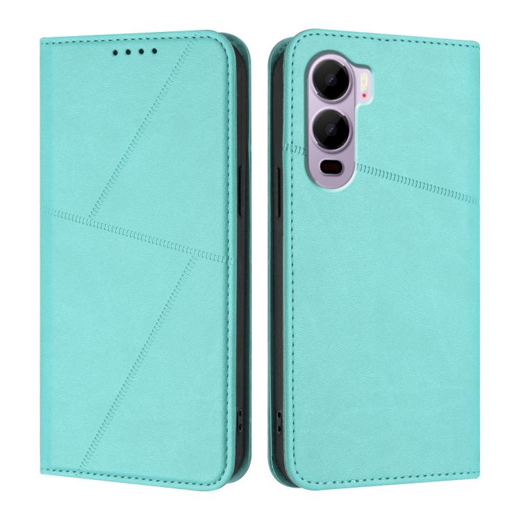 For Itel City 200 4G Strong Magnetic Frosted Flip Leather Phone Case