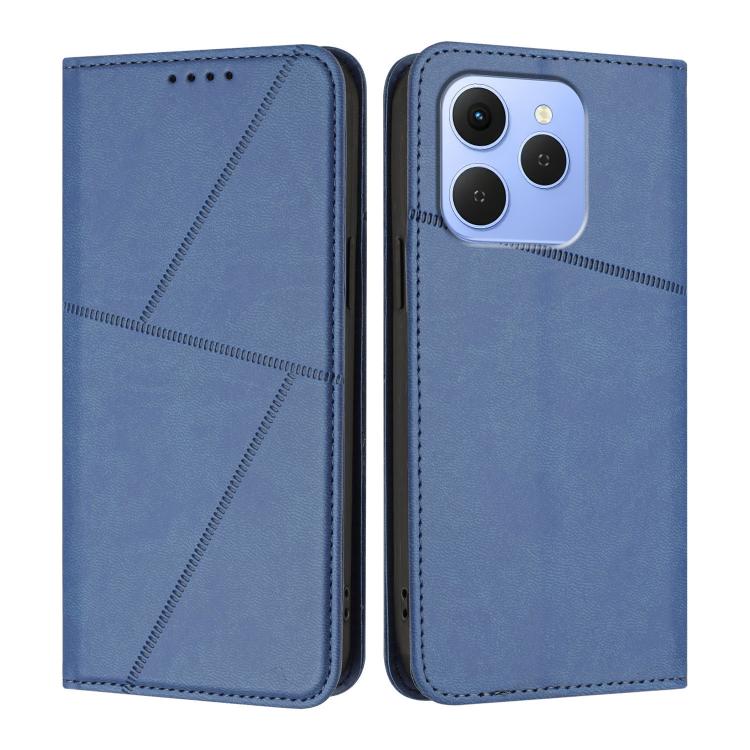 For Tecno Spark 50 4G Strong Magnetic Frosted Flip Leather Phone Case