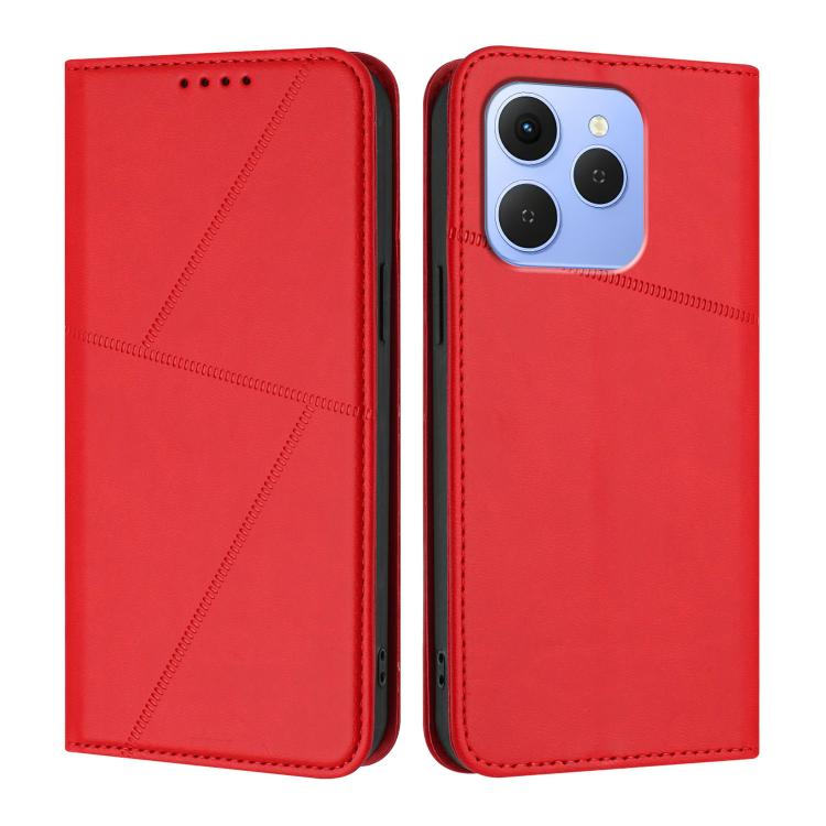 For Tecno Spark 50 4G Strong Magnetic Frosted Flip Leather Phone Case