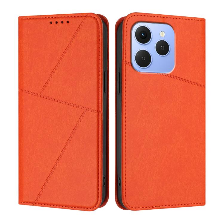 For Tecno Spark 50 4G Strong Magnetic Frosted Flip Leather Phone Case