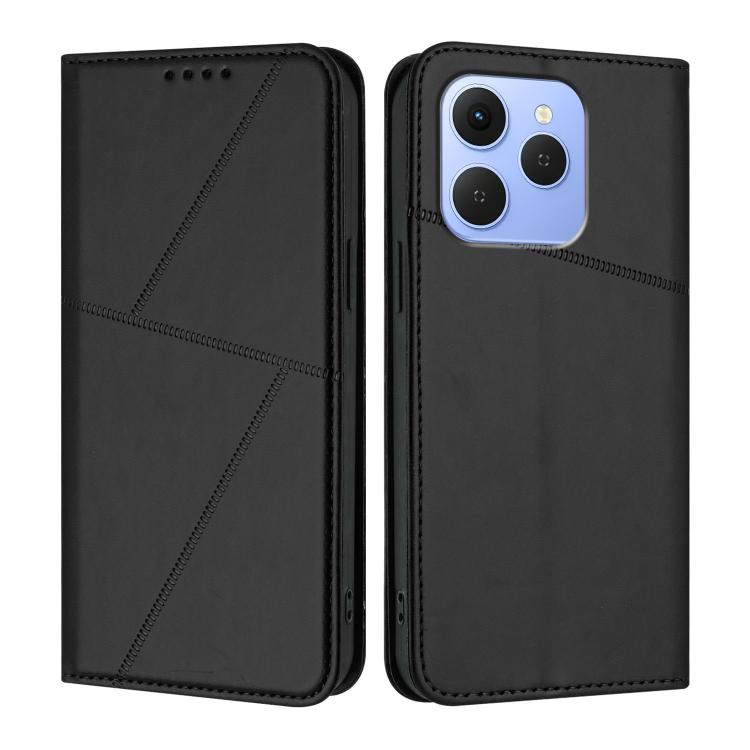 For Tecno Spark 50 4G Strong Magnetic Frosted Flip Leather Phone Case