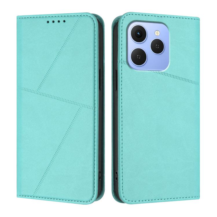 For Tecno Spark 50 4G Strong Magnetic Frosted Flip Leather Phone Case