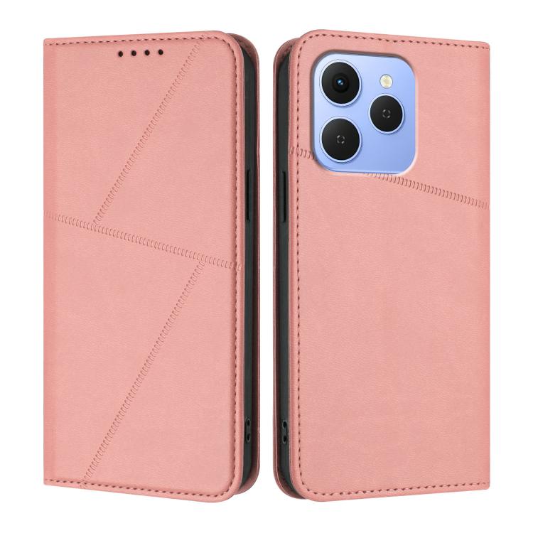 For Tecno Spark 50 4G Strong Magnetic Frosted Flip Leather Phone Case