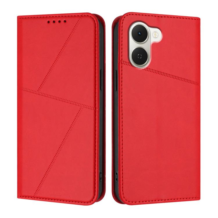 For Tecno Spark Go 3 / Pop 20 4G Strong Magnetic Frosted Flip Leather Phone Case
