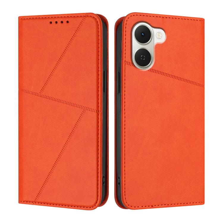 For Tecno Spark Go 3 / Pop 20 4G Strong Magnetic Frosted Flip Leather Phone Case