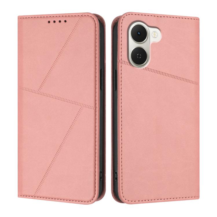 For Tecno Spark Go 3 / Pop 20 4G Strong Magnetic Frosted Flip Leather Phone Case