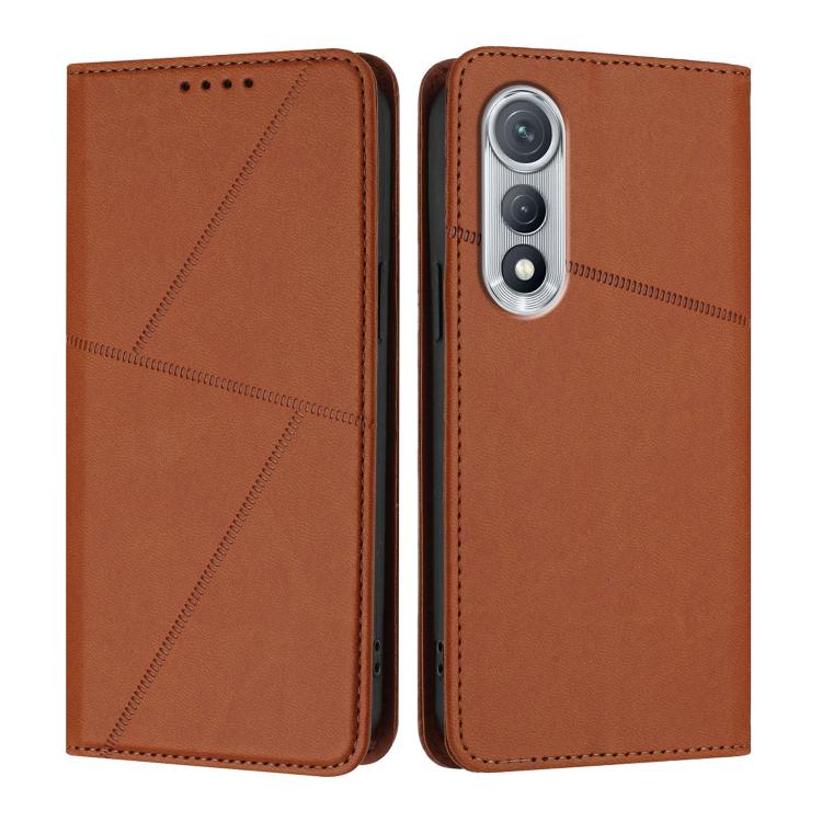 For Tecno Pova Curve Strong Magnetic Frosted Flip Leather Phone Case