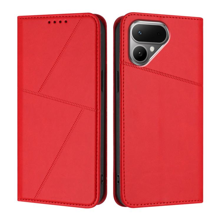 For Tecno Pova Curve 2 5G Strong Magnetic Frosted Flip Leather Phone Case
