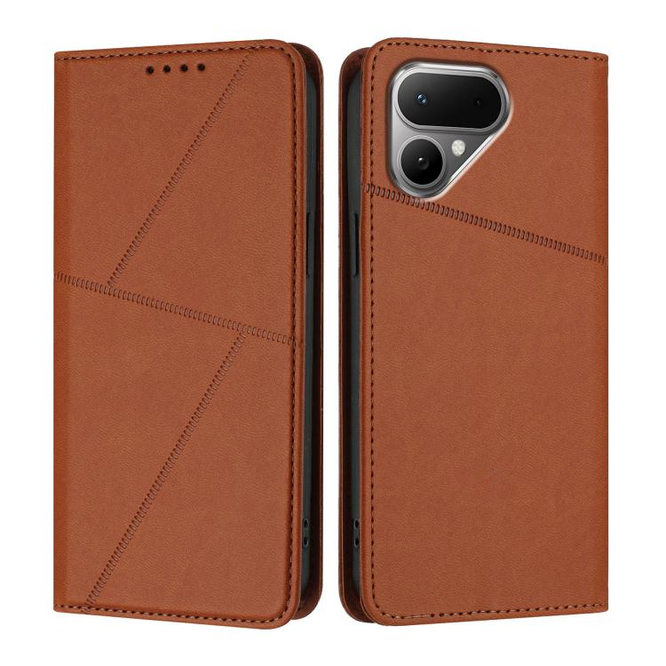 For Tecno Pova Curve 2 5G Strong Magnetic Frosted Flip Leather Phone Case