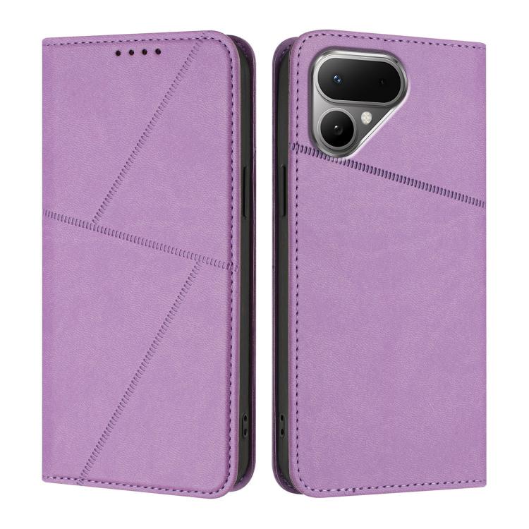 For Tecno Pova Curve 2 5G Strong Magnetic Frosted Flip Leather Phone Case
