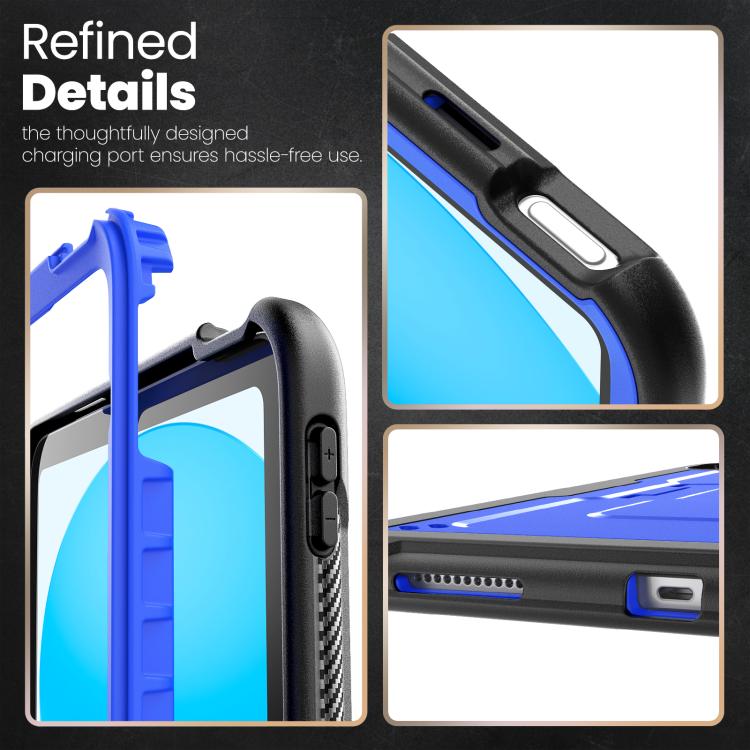 For iPad 2025 / 2022 Honeycomb Stand TPE Hydric PC Tablet Case
