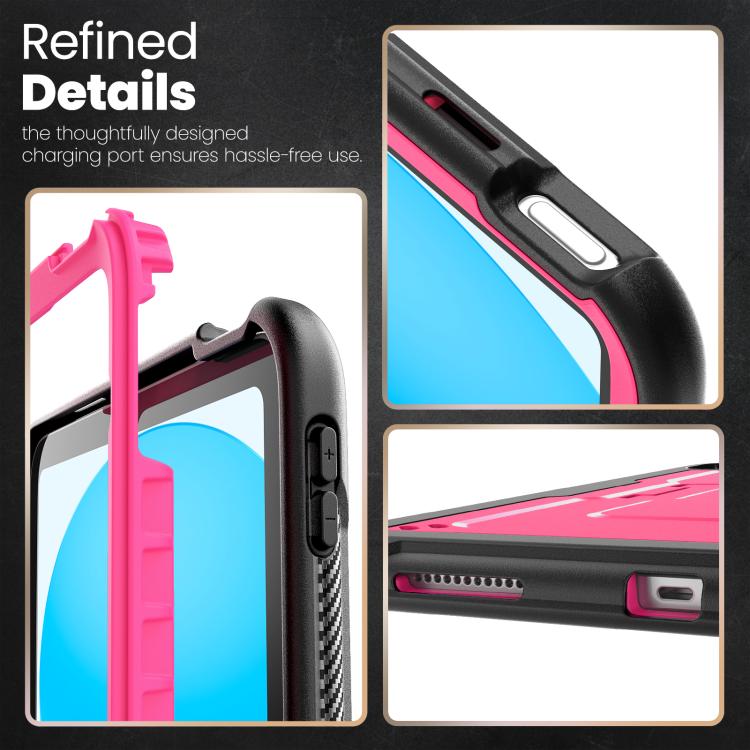 For iPad 2025 / 2022 Honeycomb Stand TPE Hydric PC Tablet Case